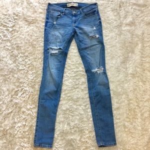 HOLLISTER | Super Skinny Light Distressed Jeans
